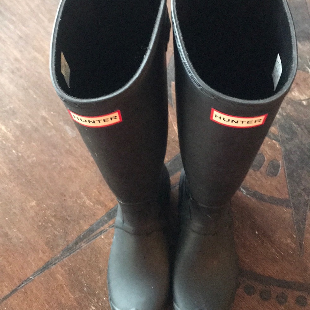 Original Back Adjust Matt Black Hunter Rain Boots